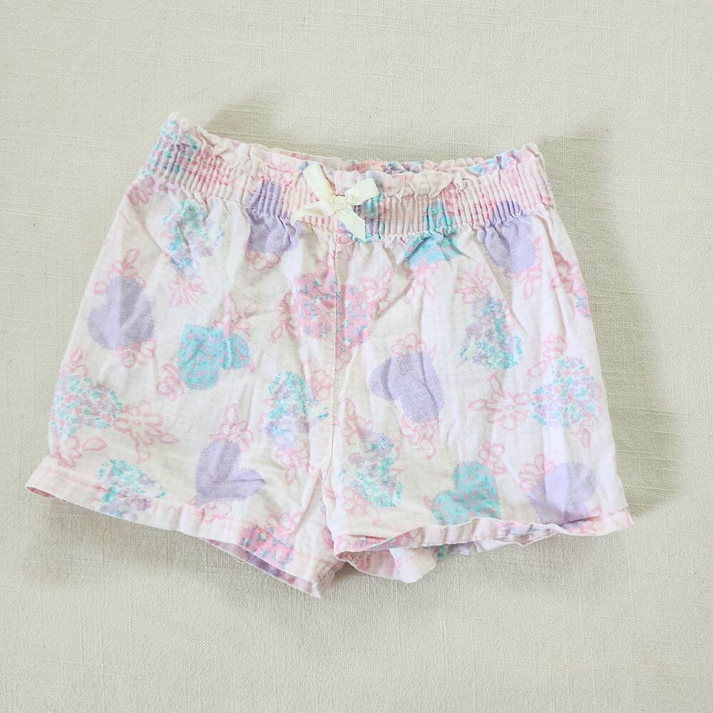 Vintage Heart Pattern Shorts 2t